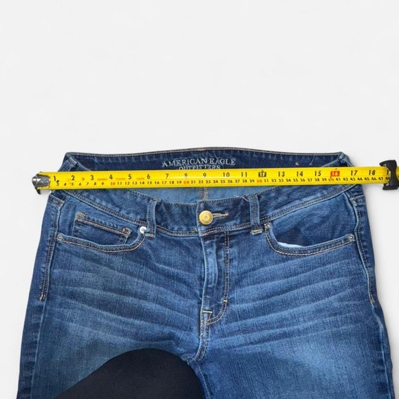 American Eagle Bootcut Jeans Women’s Size 12 Mid Rise Stretch Blue Denim - Picture 3 of 6